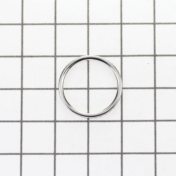 俄 K18WG ダイヤモンド リング 0.10ct かれん ハーフエタニティ