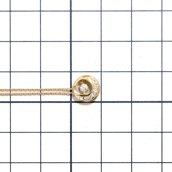 wish upon a star K18YG ダイヤモンド  ペンダントネックレス 0.08ct D0.03ct