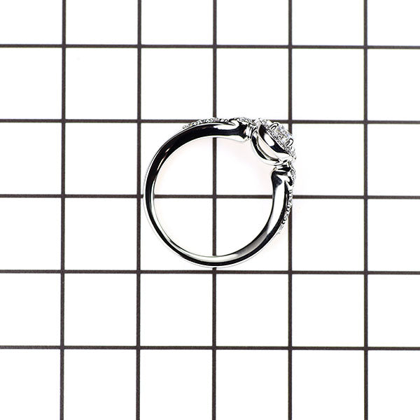 スタージュエリー Pt950 ダイヤモンド リング 0.206ct D VS1 3EX D0.19ct