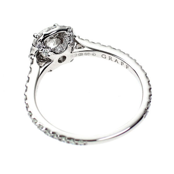 グラフ K18WG ダイヤモンド リング 0.70ct G VVS2 EX アイコンラウンド