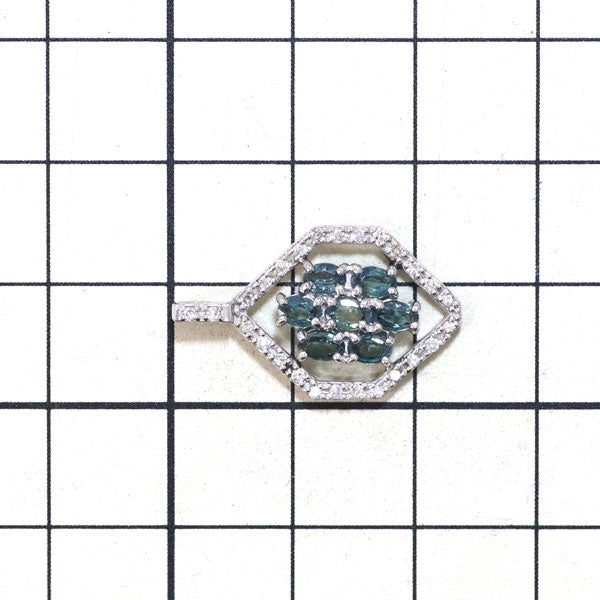 希少 Pt900 アレキサンドライト ダイヤモンド ペンダントトップ 0.82ct D0.17ct