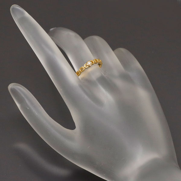 スタージュエリー K18YG ダイヤモンド リング 0.01ct