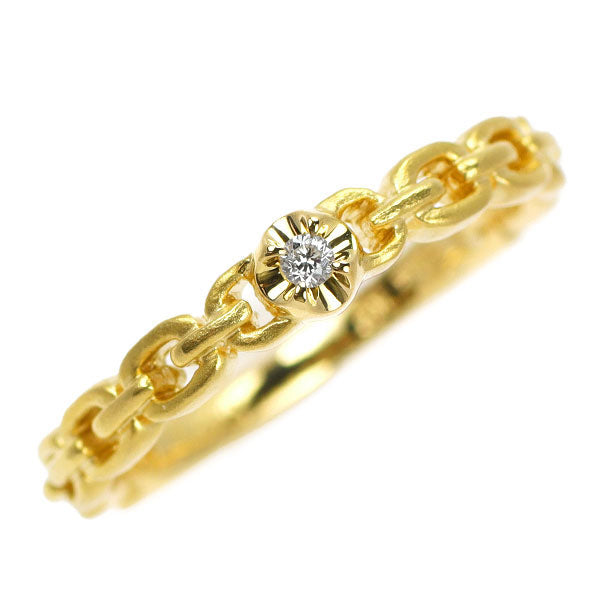 スタージュエリー K18YG ダイヤモンド リング 0.01ct