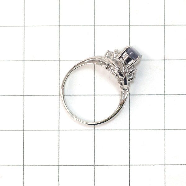 三越 Pt900 ブラックオパール ダイヤモンド リング 0.57ct D0.08ct
