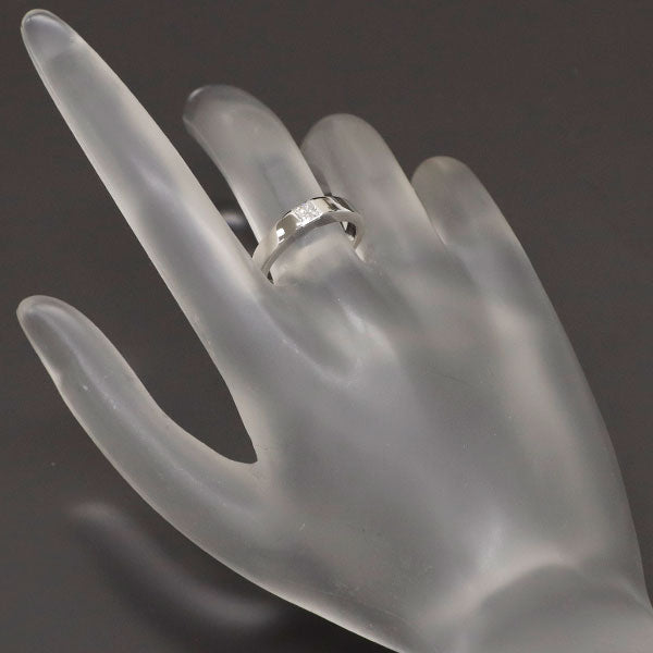 カルティエ K18WG プリンセスカット ダイヤモンド リング 0.25ct タンク 51号
