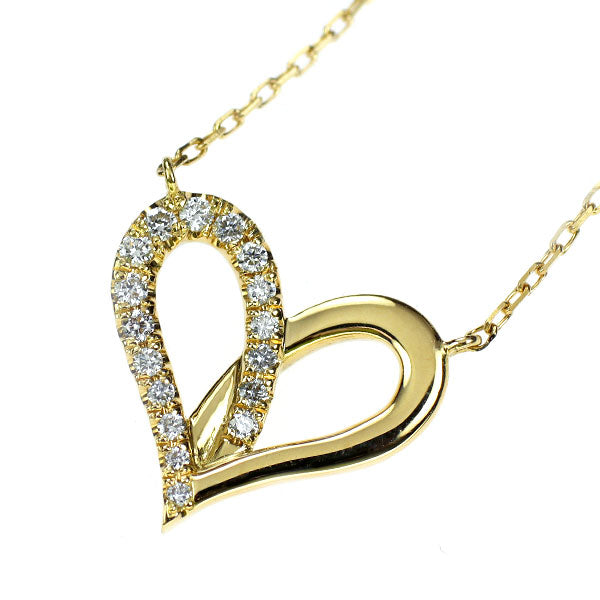 ヴィヴィアンクチュール/アーカー K18YG ダイヤモンド ペンダントネックレス 0.08ct フィルージュハートミディ