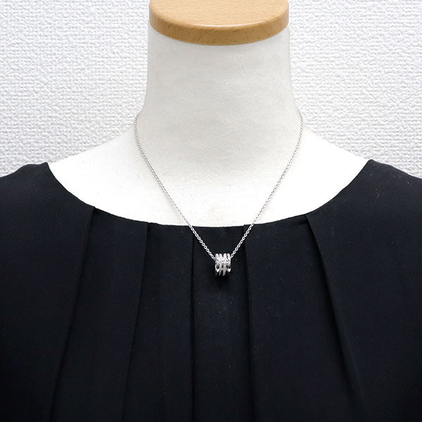 ブルガリ K18WG ダイヤモンド ペンダントネックレス B.ZERO1