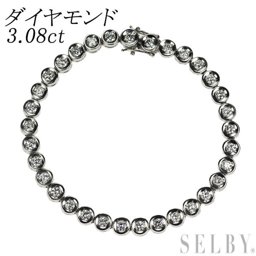 専用 Pt850 ダイヤモンド クロス ブレスレット