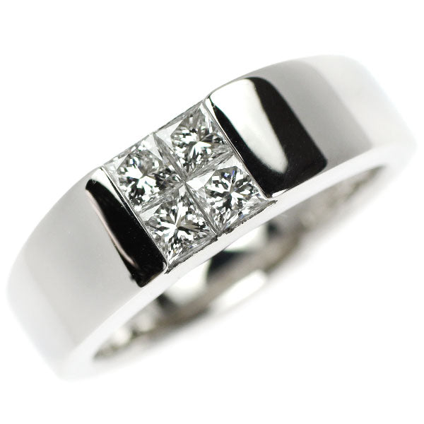ヴァンドーム青山 Pt950 プリンセスカット ダイヤモンド リング 0.50ct ミステリーセッティング