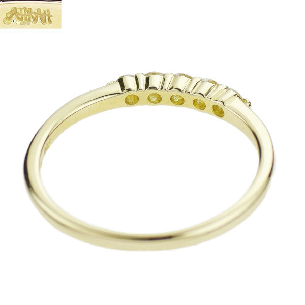 アーカー/ahkah K18YG ダイヤモンド リング 0.10ct ピンキー