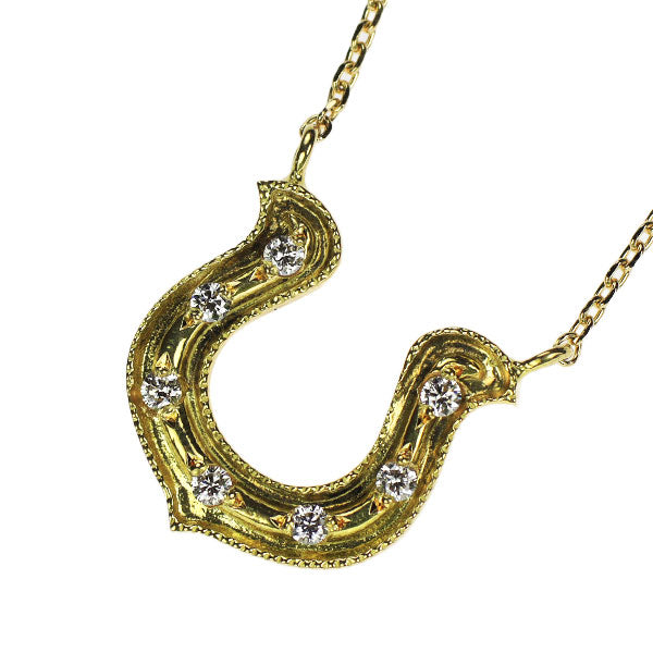 ゆきざき K18YG ダイヤモンド ペンダントネックレス 0.08ct レガリア