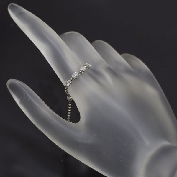 アベリ Pt900  ダイヤモンド フリーサイズチェーンリング 0.70ct 314A 現行モデル