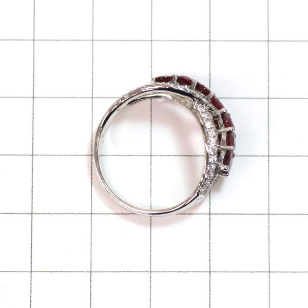 K18WG ルビー ダイヤモンド リング 2.24ct D0.72ct — セルビーオンラインストア