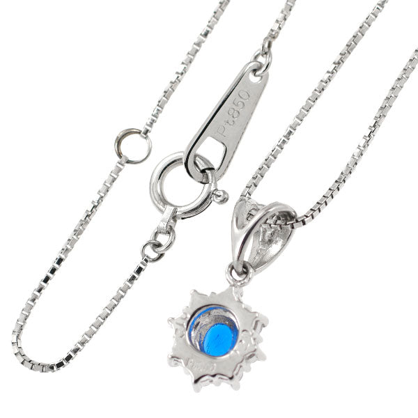 希少 Pt アウイナイト ダイヤモンド ペンダントネックレス 0.20ct D0.12ct