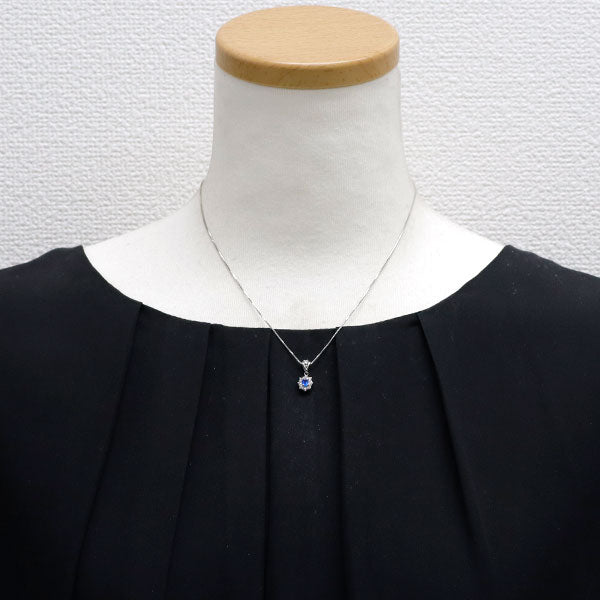 希少 Pt アウイナイト ダイヤモンド ペンダントネックレス 0.20ct D0.12ct