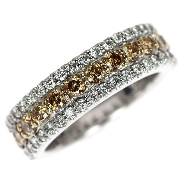 ポンテヴェキオ K18WG ダイヤモンド  リング 0.82ct D0.45ct