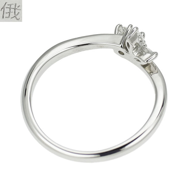 俄 Pt950 ダイヤモンド リング 0.21ct G VS1 3EX 月彩