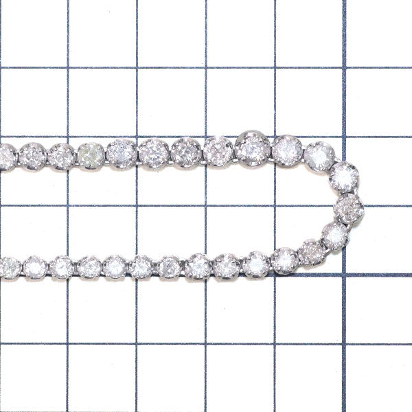 K14WG ダイヤモンド ネックレス 10.00ct テニス