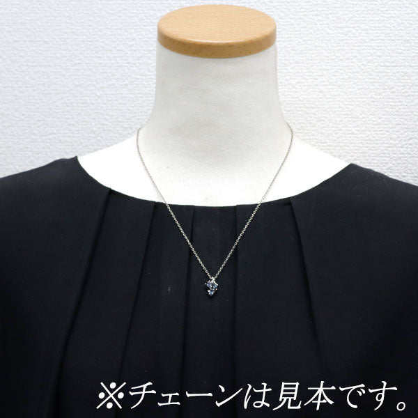 GSTV Pt950 ベキリーブルー カラーチェンジ ガーネット ダイヤモンド ペンダントトップ 0.80ct D0.01ct