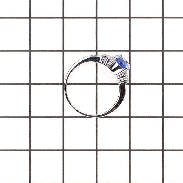Pt900 タンザナイト ダイヤモンド リング 1.225ct D0.15ct