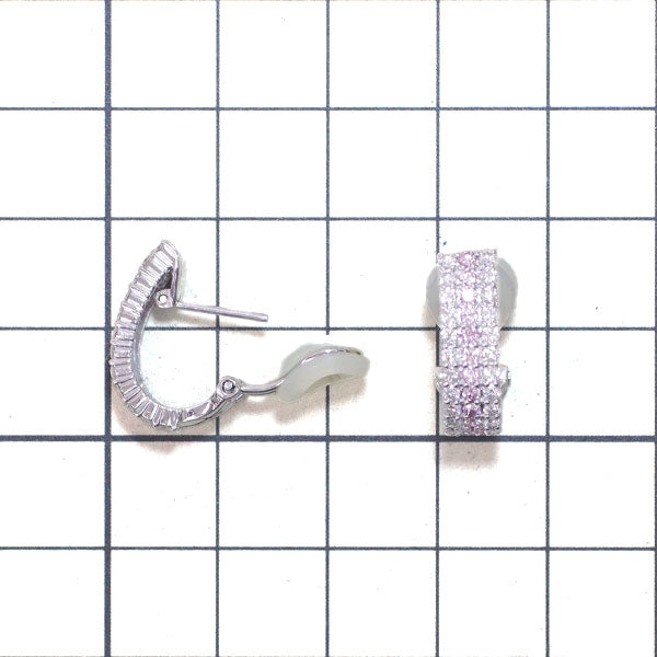 希少 K18WG 天然ピンクダイヤモンド ピアス兼イヤリング 0.40ct D0.82ct パヴェ