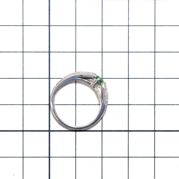 希少 Pt900 デマントイドガーネット ダイヤモンド リング 0.30ct D0.10ct