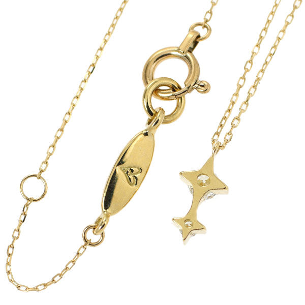アーカー K18YG ダイヤモンド ペンダントネックレス 0.07ct アルビレオ スター