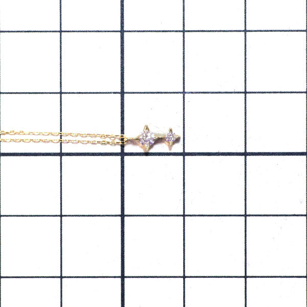 アーカー K18YG ダイヤモンド ペンダントネックレス 0.07ct アルビレオ スター