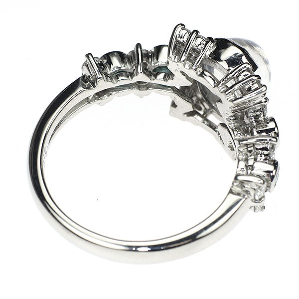 Pt900 ムーンストーン パライバトルマリン ダイヤモンド リング 1.73ct PT0.16ct D0.59ct