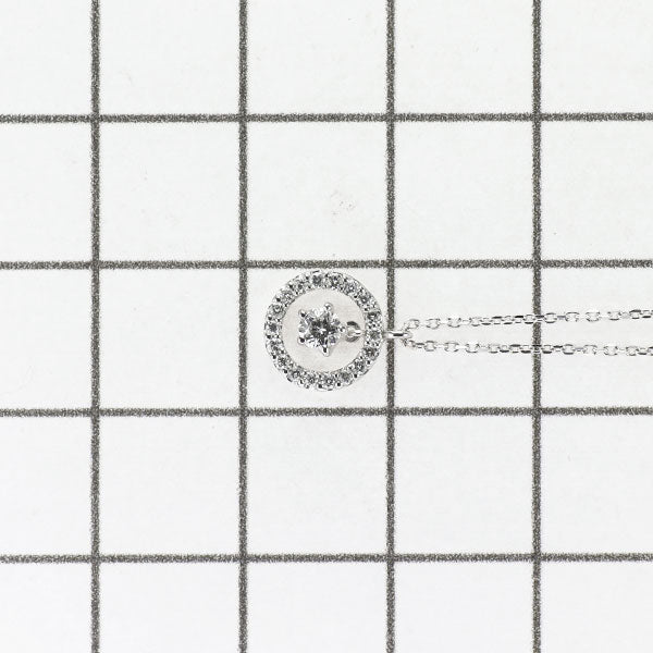 wish upon a star K18WG ダイヤモンド ペンダントネックレス 0.094ct D0.08ct 星の王子さま