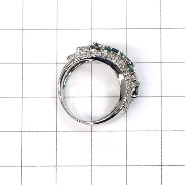 Pt900 アレキサンドライト ダイヤモンド リング 0.85ct D1.02ct 希少