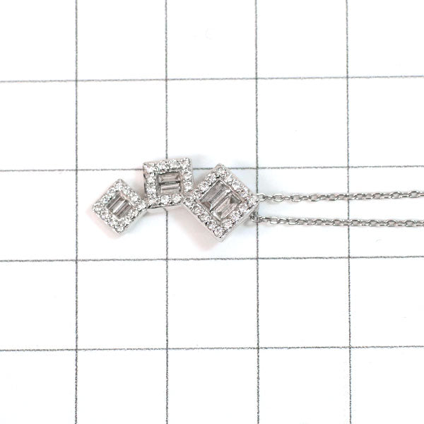 ポンテヴェキオ K18WG ダイヤモンド ペンダントネックレス 0.39ct