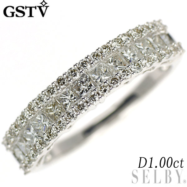 GSTV K18WG ダイヤモンド リング 1.00ct