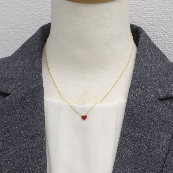 アーカー/ahkah K18YG 樹脂加工石 ペンダントネックレス ティランハート