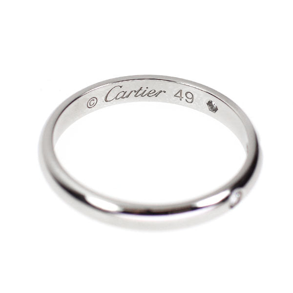 カルティエ Pt950 ダイヤモンド リング バンド 49号