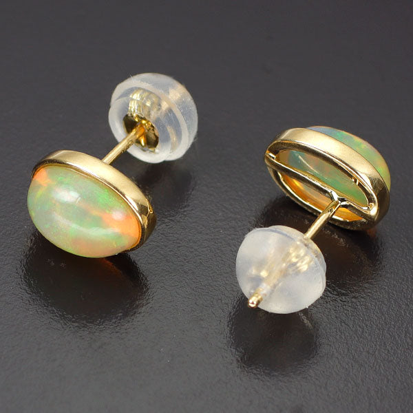 K18YG オパール ピアス 1.00ct
