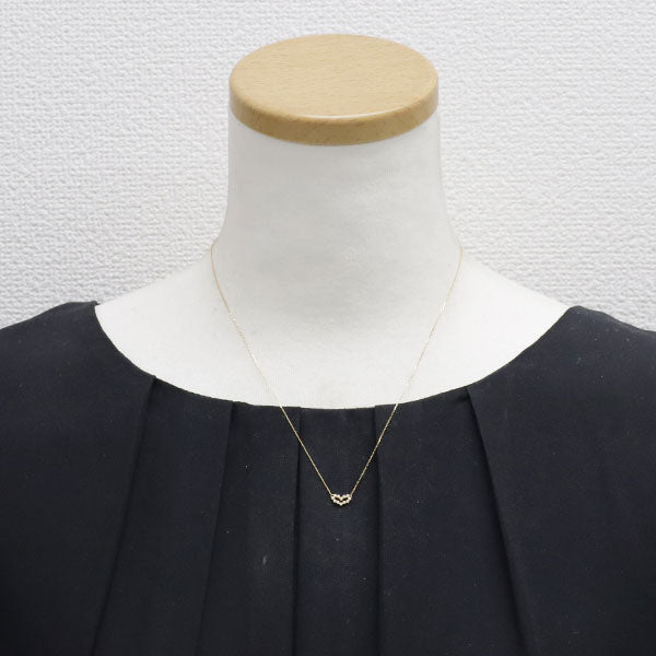 アーカー/ahkah K18YG ダイヤモンド ペンダントネックレス ビリーブハート ノエル