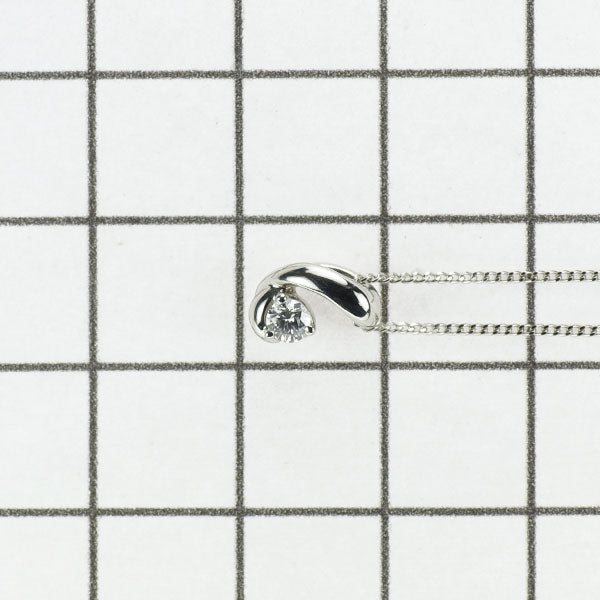 4℃ Pt850 ダイヤモンド ペンダントネックレス