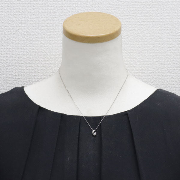 4℃ Pt850 ダイヤモンド ペンダントネックレス