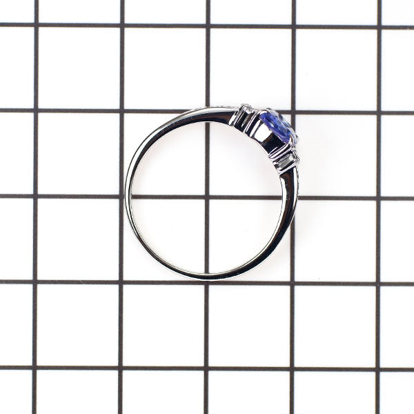 Pt900 タンザナイト ダイヤモンド リング 1.08ct D0.10ct