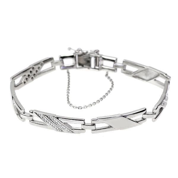 Pt850 ダイヤモンド ブレスレット 0.30ct
