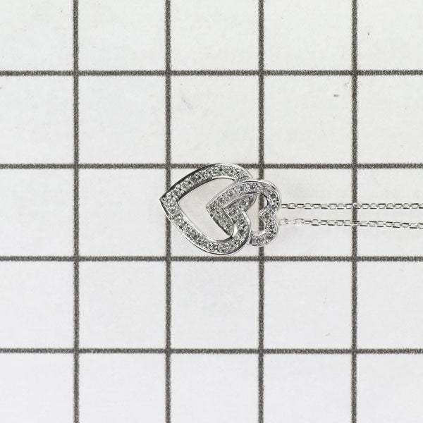ヴァンドーム青山 K18WG ダイヤモンド ペンダントネックレス 0.14ct ハート