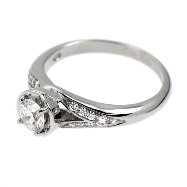 ブルガリ Pt950 ダイヤモンド リング 0.33ct D IF 3EX インコントロダモーレ