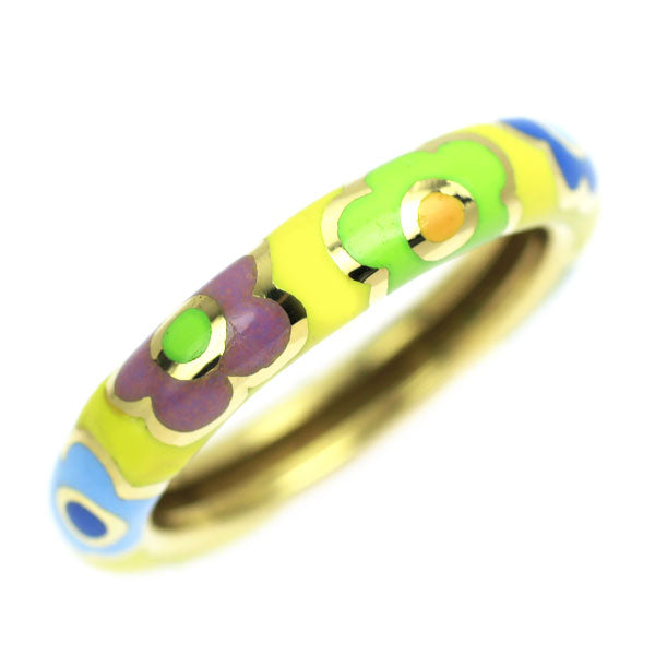 ポンテヴェキオ K18YG エナメル リング