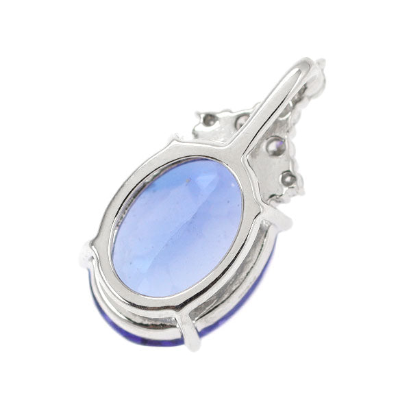 Pt900 タンザナイト ダイヤモンド ペンダントトップ 2.03ct D0.07ct