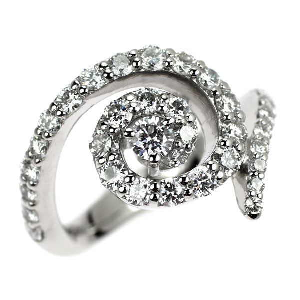 デュノア Pt900 ダイヤモンド リング 1.00ct スパイラル