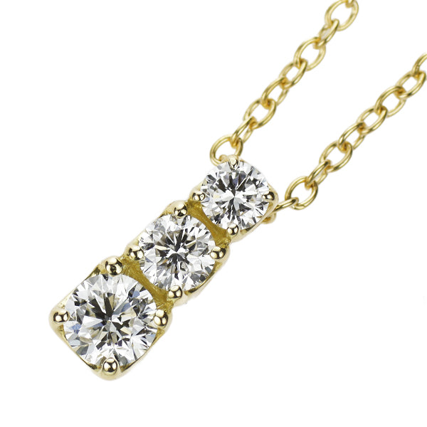 ポンテヴェキオ K18YG ダイヤモンド ペンダントネックレス 0.35ct