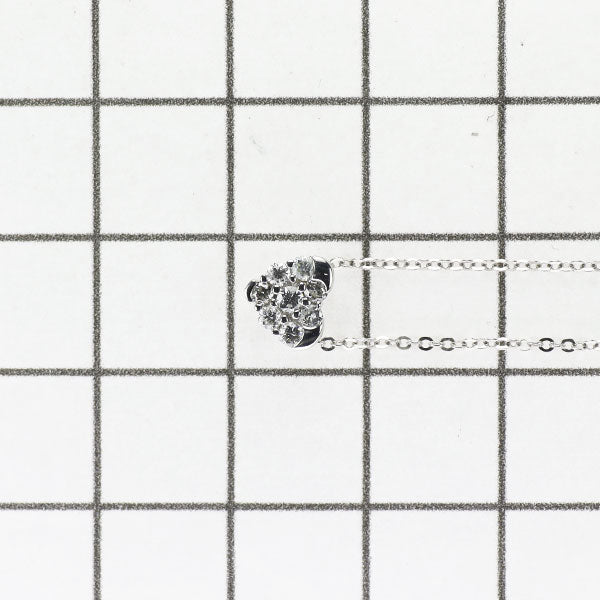ヴァンドーム青山 K18WG ダイヤモンド ペンダントネックレス 0.19ct ハート