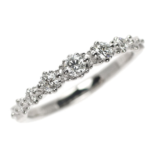 スタージュエリー Pt950 ダイヤモンド リング 0.18ct ハーフエタニティ