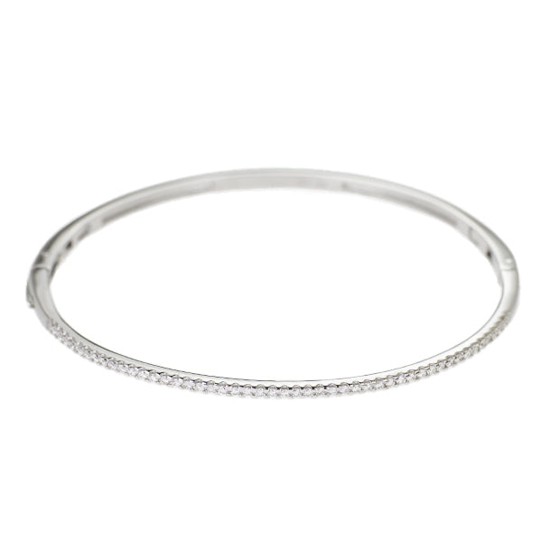 ポンテヴェキオ K18WG ダイヤモンド バングル 0.35ct
